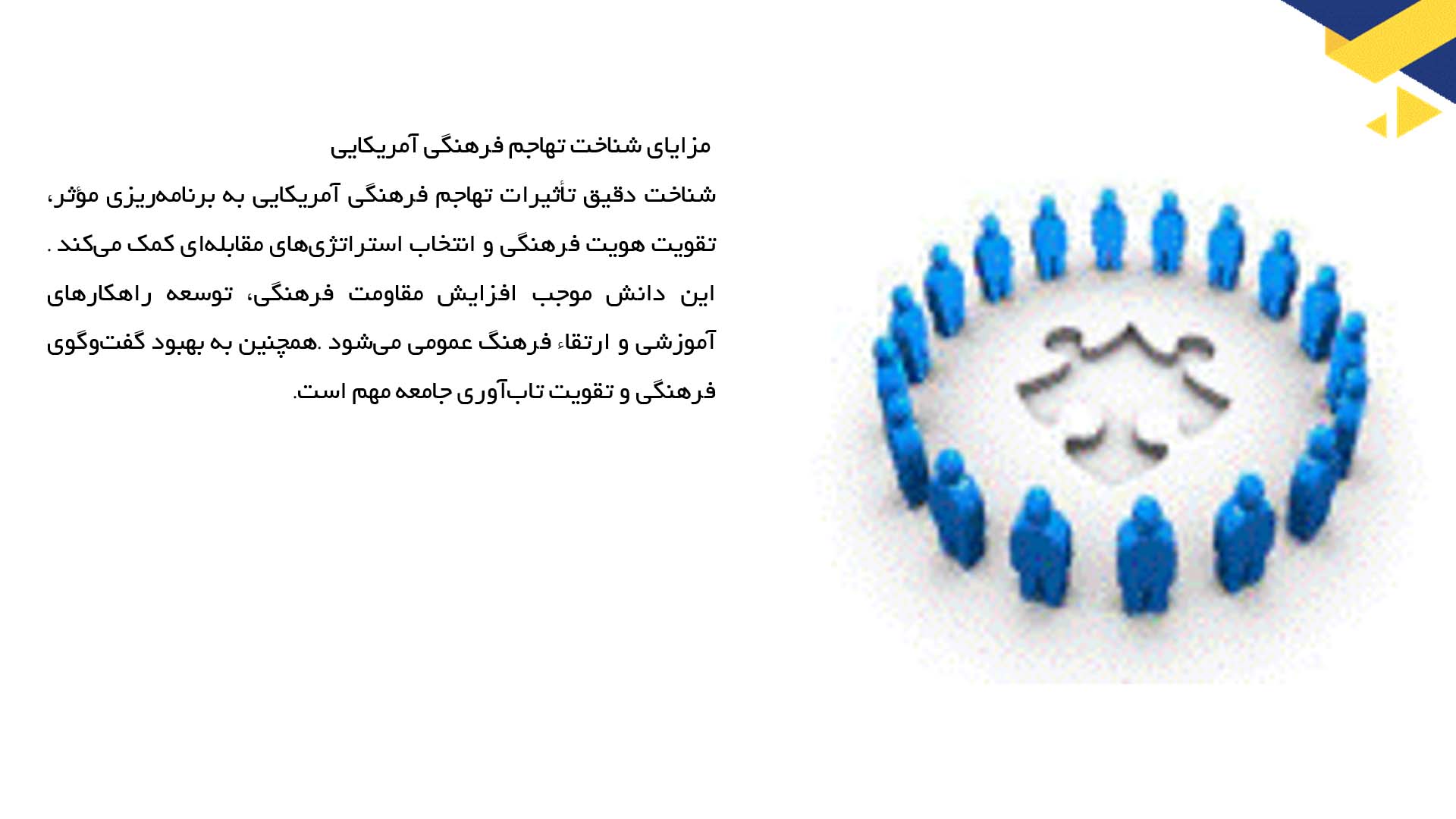 پاورپوینت در مورد تهاجم فرهنگی و فرهنگ آمریکایی